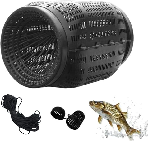 Acunny Trampa para Peces,Cebo Ligero Trampa | Jaula para Cangrejos, Accesorios De para Capturar Anguilas, Gambas En Lagos, Estanques Agua Dulce y Salada