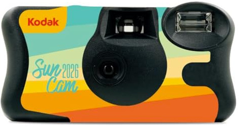 KODAK FunSaver 39 – engångskamera med inbyggd blinkning, 39 exponeringar, 24 mm ISO 800 färgfilm, perfekt för spontana foton, resor, bröllop och oförglömliga stunder