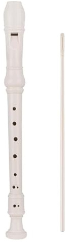 ABS-Kunststoff, C-Skala, Sopranflöte, deutsche Griffweise, 8 Löcher, Musikinstrument mit Reinigungsstab, für Anfänger und Profis, 1 Stück (33 cm)