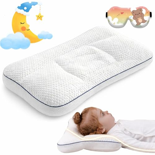 Dreamynest Kopfkissen Kinder, Dreamynest Comfort Kissen,Ergonomisch Geformten Kinderkopfkissen Für Wirbelsäulenfre,Es Gesünder,Ruhiger Und Erholsamer,Für Kinder Ab 1-12 Jahr (Kein Kissenbezug,H2:3-6)