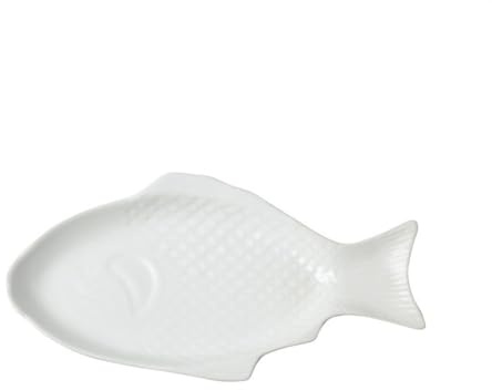 Middagstallrikar Oregelbunden fiskform keramisk tallrik Rektangulär ångad fisktallrik Keramisk mattallrik Familjemattallrik for hotellrestaurang