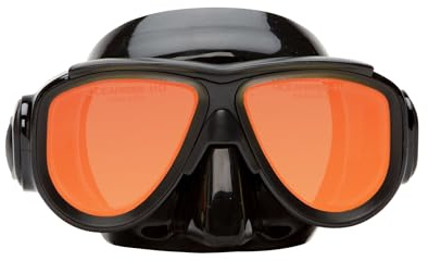 Oceanways OceanCat-HD High Definition w/Anti-UV/Glare w/Anti-Fog Scuba/Spearfishing Dive Mask (OM964BKSFF)