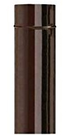 TUBO PORCELLANATO MARRONE x CANNA FUMARIA ALA D° 120 CM. 100 1 mt STUFE CAMINI