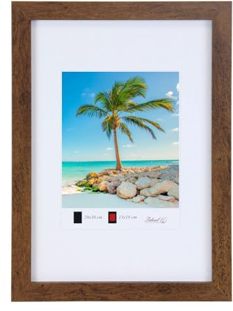 Holz Bilderrahmen Plexi Lifestyle Foto Rahmen Collage Wanddeko Poster HR25: Farbe: Braun | Format: 30x45