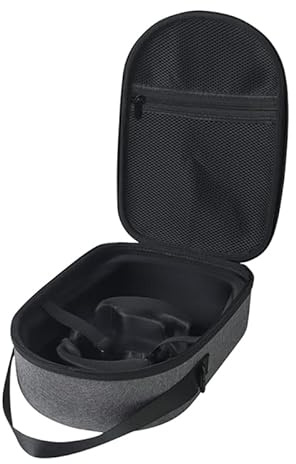 Bolsa de Almacenamiento VR Compatible con Pico 4, Funda de Transporte para Controlador de Auriculares de Juego VR Caja de Viaje Dura de Realidad Virtual Protectora (Gris)