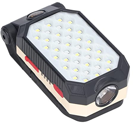 Dpofirs Linterna LED Recargable, Luz de Trabajo de Mano con Adsorción de Imán Fuerte para Linterna de Camping