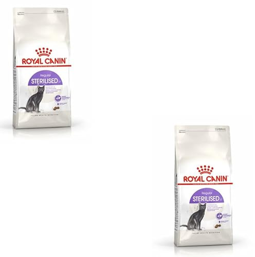 ROYAL CANIN steriliserad 37 | dubbelpack | 2 x 400 g | Torrfoder för kastrerade katter (1 till 7 år) | För att upprätthålla den perfekta kroppsvikten | Med hög proteinhalt