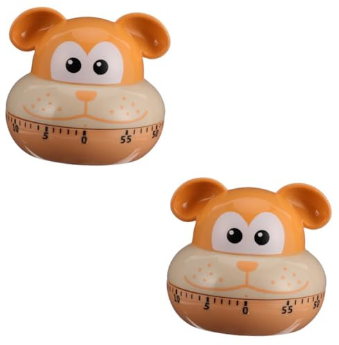 DECHOUS 2pezzi Timer Meccanico Per Timer Per e Dolci Design e Facile Usare Batteria Per Domestiche