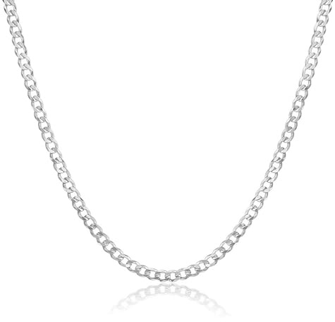 Mary & Jules Silberkette Damen 925 ohne Anhänger aus recyceltem 925 Sterling Silber - Kette Silber 45 cm für Frauen & Mädchen, Kette Damen Silber, hautverträglich & langlebig