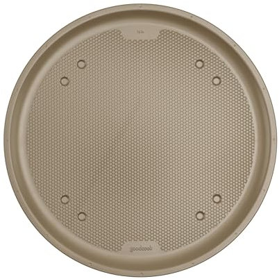 GoodCook BestBake Nonstick Textured Carbon Steel Pizza Pan, 16, Bronze