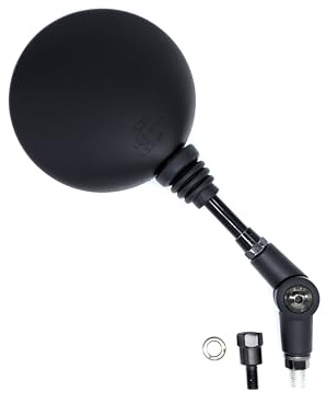 Specchietto retrovisore per moto e scooter universale reclinabile lato destro o sinistro alta visibilità omologato attacco M10 M8 FAR design Italiano