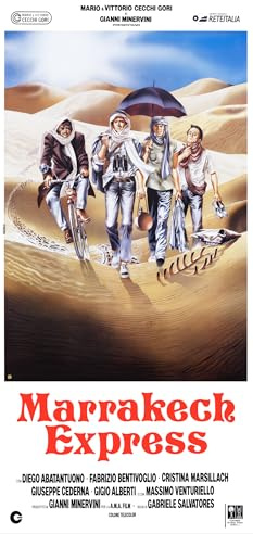 Generico Poster Marrakech Express – Locandina 33x70 cm | Cinema Italiano di Gabriele Salvatores con Diego Abatantuono | Stampa di Qualità su Carta Patinata – SACWEBPHOTO