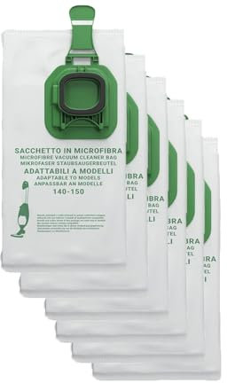 miro service 6 sacchetti compatibili per aspirapolvere folletto vk140 vk150