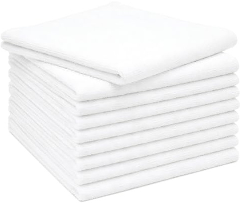 ZOLLNER Multifunktionell duk set 80 % polyester, 20 % polyamid, 32 x 32 cm, vit