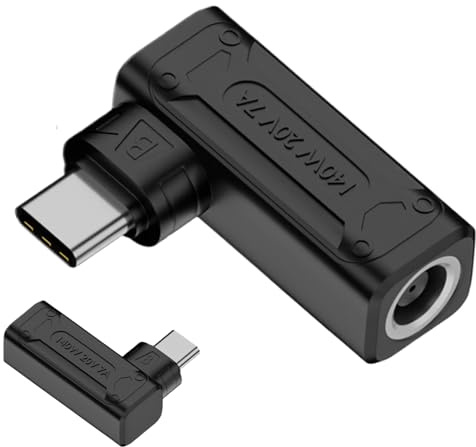 Genérico Adaptador De DC A Tipo C | Conversor De Puerto De Carga - Adaptador PD Portátil 140W DC Hembra A Tipo C Listo para Usar para Teléfonos Portátiles Ordenadores Dispositivos Electrónicos