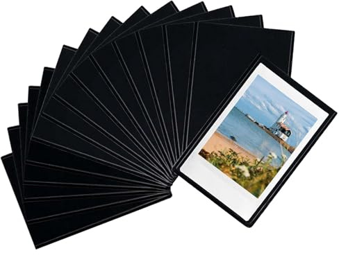 Yuqilin 15 Piezas Marco Magnetico 3 Pulgadas Foto Iman Nevera Transparente Imanes Personalizados Nevera Portarretratos Magnetico No Requiere Taladro para Fotos Notas Calendarios (Negro)