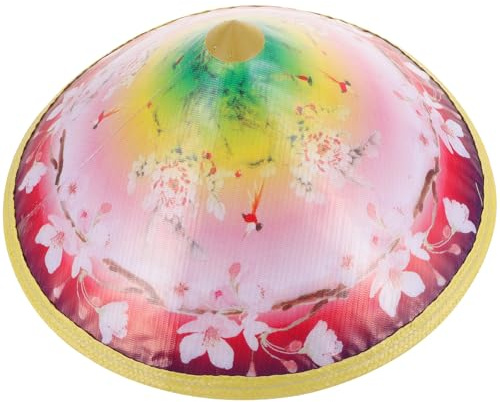 GLEAVI Chapeau Asiatique Tissé Conique en Bambou, Chapeau Chinois Traditionnel Taille Unique, Accessoire de Déguisement pour Danse et Scène, Protection Solaire Légère, Bonnet Tressé
