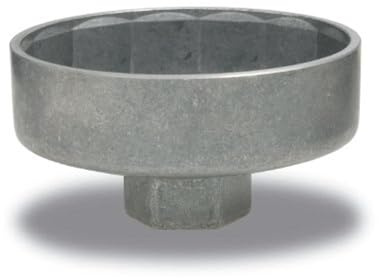 Hazet Ölfilterschlüssel 2169-10, 3/8 Zoll (10 mm) Vierkant, SW 74 mm | Antrieb 3/8 Zoll (10 mm) Vierkant hohl, Abtrieb Außenprofil 14-kant, SW 74 mm, Antriebs-Sechskant 27 mm, Ø 82 mm, 104 g