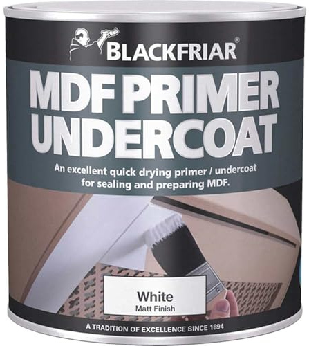 Blackfriar bkfmdfp1l 1 Liter Schnell trocknend MDF Acryl Primer Unterwolle P, BKFMDFP500