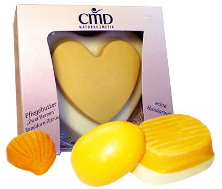 CMD Naturkosmetik - Pflegebutter Sanddorn-Zitrus Zwei Herzen - 90 g