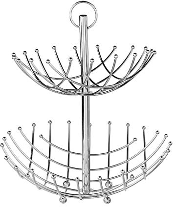 5five - cesta espiral de metal de 2 pisos 27,5 36cm