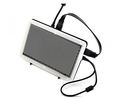 Waveshare 7 inch Display for Raspberry Pi 4 Capacitive Touchscreen HDMI LCD (B) 800x480 Resolution Supports All Raspberry Pi/Windows 10/8.1/8/7 PC Monitor Driver Free Low Power Consumption