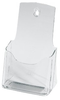 Sigel LH113 Prospekthalter DIN Lang A6 aus Acryl transparent | LH113, Geeignet für Flyer im Langformat, kompakte und standfeste Präsentation
