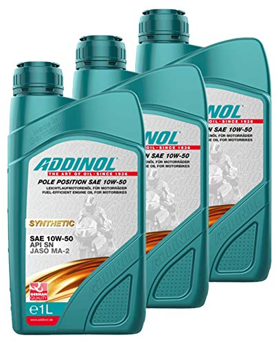Addinol 3X Motoröl Motorenöl Motor Motoren Motor Oil Engine Oil Pole Position SAE 10W-50 1L Motorrad