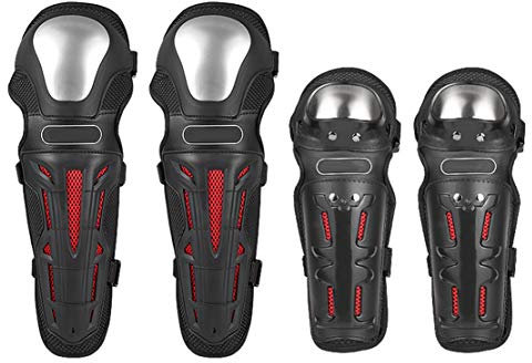 AKT Motorrad KnieschüTzer Ellenbogenschutz 4 StüCk Gelenkschutz Zum Radfahren Im Freien Moto-Cross Ski Skateboard