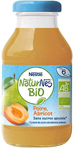 Nestlé Bébé Naturnes BIO Boisson Poire Abricot Dès 6 Mois 200 ml