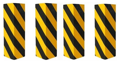 4 unidades Columnas Parking protector puerta garaje Esquina Parking Adhesivo Al Apagar Paragolpes Protector para La Puerta de Coche (40 * 15 * 1.5cm-4PC)