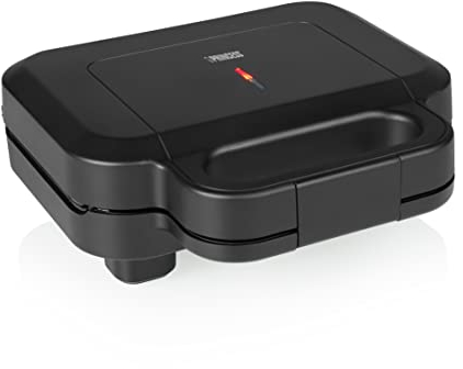 Princess Sandwichmaker 127007 – 22 x 11 cm Grillfläche – 4 halbe Sandwiches – 800 W, Schwarz