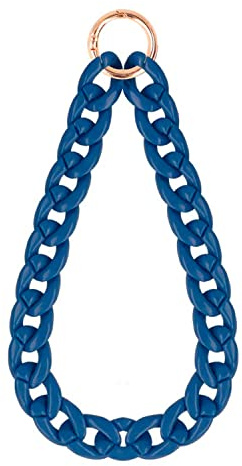 Bracelet + Adaptateur pour téléphone Portable [Accessoire de Mode]. Pendentifs à Main pour téléphone Portable et Accessoires. Compatible avec Presque Tous Les modèles de téléphone (Bleu Marin)