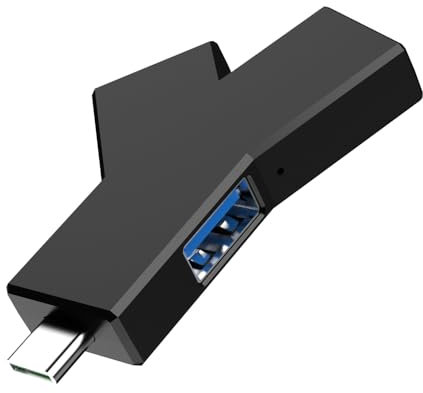 Youery Hub USB C, 3 in 1 Adattatore con adattatore 1 porte USB 3.0, 2 porte USB 2.0, Porte usb multiple Docking Station per MacBook Pro, Laptop, iPhone 15, Altro Dispositivo Type C.