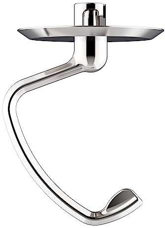 COFUN Edelstah Knethaken für KitchenAid Zubehör, passend für KitchenAid 4,3 und 4,7/4,8 Liter Kippkopf-Standmixer, Teigpeitsche für KitchenAid, Spülmaschinenfest