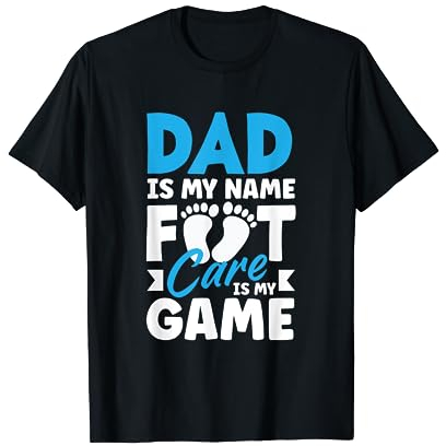 Podologe Papa Fußpflege ist mein Spiel Lustige Fußpflege Experte T-Shirt