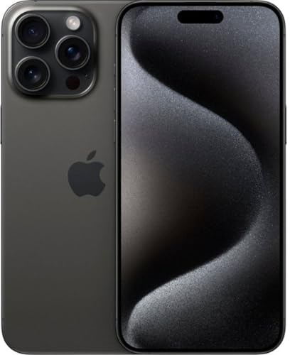 Apple iPhone (Renewed Premium) 15 Pro Max, 256GB, Black Titanium - Unlocked