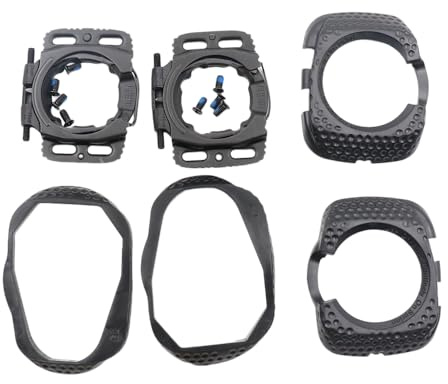 1 Set OEM Quick Release Cycling Shoes Cleats Self-Locking Pedal Aerodynamic for Wahoo Speed Zero Speed Standard Tension Cleats (Black)
