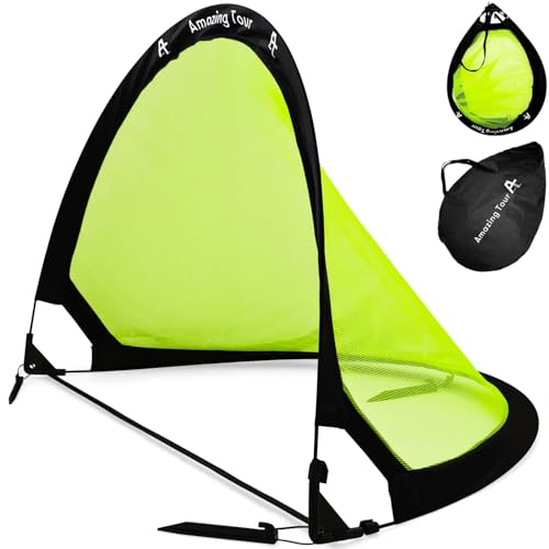 Pop Up Football Goal for Kids, 4ft Foldable Garden Net