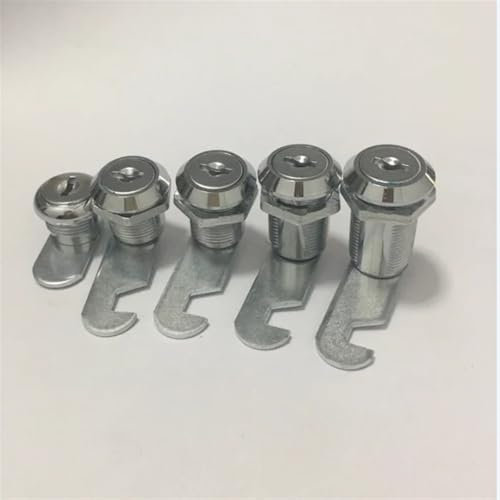 10/16/20/25/30/40mm Cam Lock Tür Schrank Mailbox Schublade Schrank Spind + 2 Schlüssel DIY Schrank Werkzeuge 1Pcs(Waterproof cover)