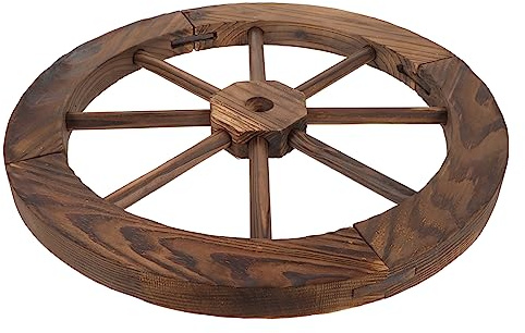 STOBAZA Decorazione Della Parete Della Casa D'epoca Decorazioni Da Parete D'epoca Ornamento Da Parete Arredamento D'epoca Decorazione Artistica Da Parete Ruota Di Carro Nel Patio Di Legno