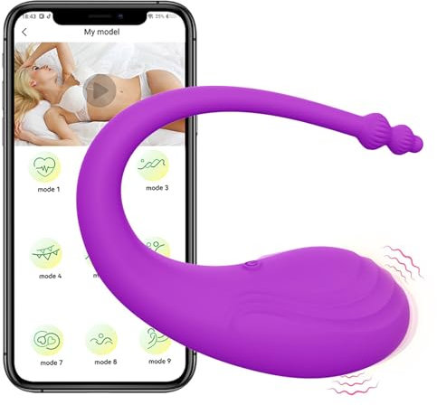 ChicLSQ Ei mit APP Fernsteuerung für Unterwegs,Tragbarer Vibrator Sex Spielzeug für die Frau,10 Modi Vibratorensets für Frauen Klitoris G Punkt Vibrator Erotisches Sexspielzeug für Paare Extrem Sex