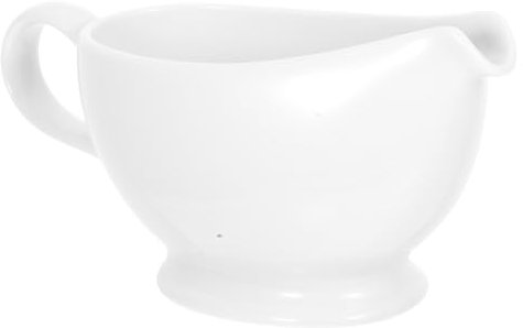 Cabilock 1pieza Cerámica Gravy Boat De Forma De Barco Para Salsa De Carne y Leche Para Casa y Restaurantes Diseño Único y Elegante