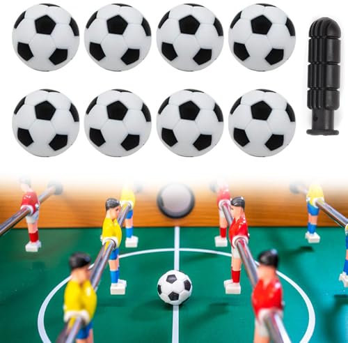 Dyiouxin Kickerball,Tischkicker Bälle,8 Stück Tischfußball 32mm,Tischfußball Kickerbälle,Tischfussball Bälle,Mini Tischfussball Ersatzbälle,Tischfußball Kugeln Mini Ball