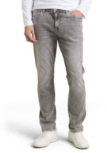 TOM TAILOR herrjeans, 10218 – Used Light Stone Grey Denim, 33W / 32L