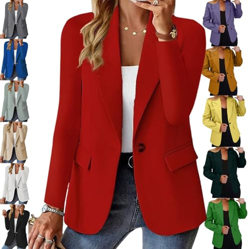 Generisch Damen-Blazerjacken, Business Casual, Leichter Büro-Arbeitsanzug, Business Casual Blazer Für Damen