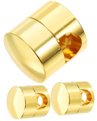 TEMPNAP Ganci Fermacavi Per Lampadari in Alluminio Color Oro Da 0,7 Cm, Portacavi Da Scrivania e Organizer Per Cavi Di Ricarica, Set Da 3 Pezzi Per Gestione Cavi Casa e Ufficio