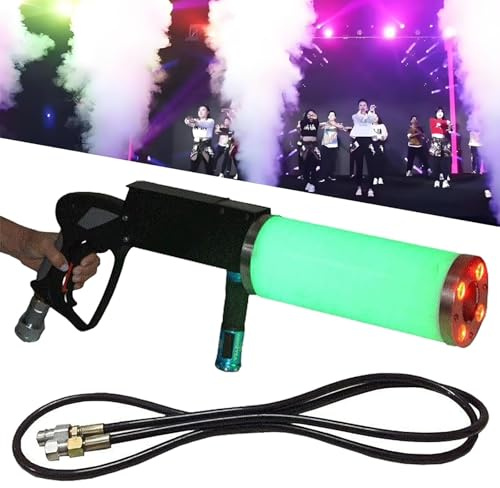 Machine à fumée portative à LED CO2 for soirées disco, spectacles, bars et mariages– Pistolet à fumée portable avec effets DJ for une ambiance club
