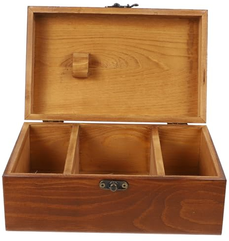 MUELODSIC Scatola Cucito in Legno Massello Vintage Grande Porta Utensili da Cucito Multifunzione Kit Base con Contenitore Antipolvere per Ago e Filo per Decorazioni e Abbigliamento