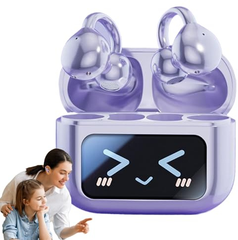 Cuffie antirumore senza fili, con clip, leggere, auricolari sportivi portatili per adulti, jogging, esercizio, ciclismo, fitness, attività all'aperto, viaggi, musica, allenamento, ascolto